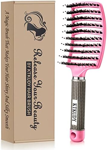 Pain-Free Detangling Brush for Women & Kids, Wet & Dry Hair, All Hair Types by KTKUDY