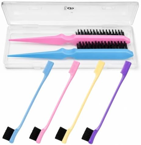 Aigee Slick Back Hair Brush & Edge Brushes and Combs Set,6Pcs in box - Image 2