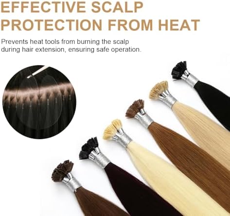 10Pcs Acrylic Hair Extension Shield Guards K Tip Hair Tools - Image 3