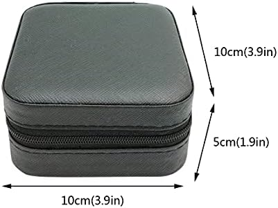 TRODANCE Mini Jewelry Travel Case, Small Portable Jewellry Organizer Box Portable Display Storage Box for Rings Earrings Necklaces, Gifts for Girl, Women, Wedding, Birthday, Mom, Mother's Day (Black) - Image 3