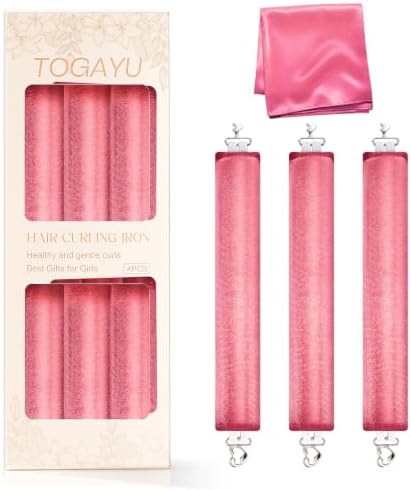 Heatless Curls Overnight Hair Care Set - Jumbo Velvet Hair Curlers by TogayuSelected