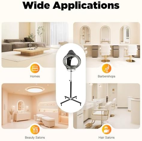 3-in-1 Infrared Hair Bonnet Dryer, 1000W 110V US Plug, Blow Dryer for Salon Hair Drying, Conditioning & Styling, Adjustable Mount, Professional Beauty Tool - Image 7