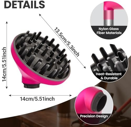 Curl Diffuser Attachment for Dyson Airwrap HS01 HS05 HS08 (Rose) - Image 7