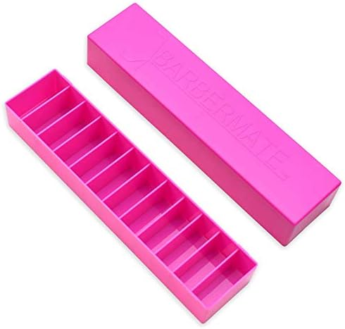 3 Pack Pink BarberMate® Blade Caddy with Detachable Lid - Image 2
