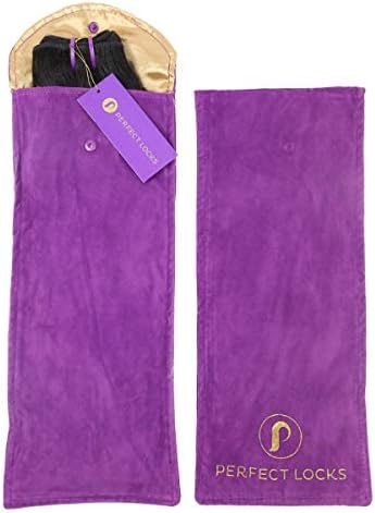 Perfect Locks Hair Extension Storage Pouch | Satin-Silk Pouch for Safely Storing Hair Extensions | Promotes Longevity, Will Not Tangle Hair by Perfect+Locks