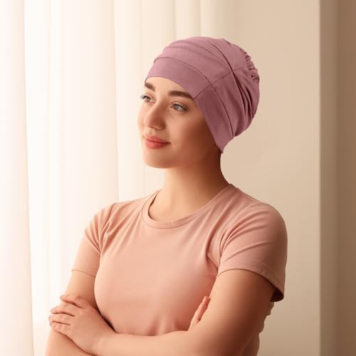 JenPen 4 Pcs Silk Satin Sleeping Bonnet for Women Color - Image 6
