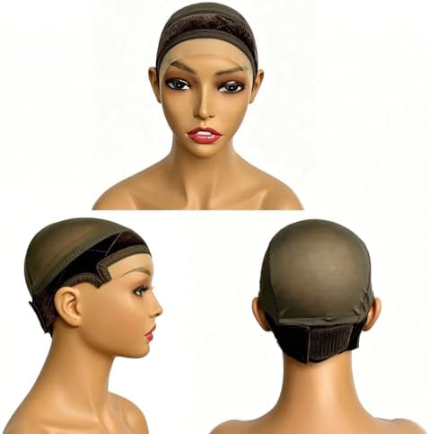 Lace Wig Grip Cap with Lace Edges for Glueless Wig, Reusable No Slip Wig Caps for Women with Velvet Grip Band, Adjustable Wig Cap for Natural Hairline to Keep Wigs in Place - Image 5