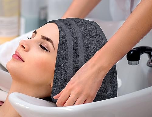 Utopia Towels Bleach Proof Salon Towels, Pack of 24, 16x27 in, Dark Grey - Image 2