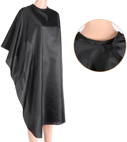 5 Pcs Black Hair Salon Capes,55 X 47 Inches Waterproof Salon Barber Cape - Image 4