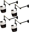 Set of 4 Libra II Salon Hair Dryer with Wall Arm (Wall-Mounted Dryer), White by Berkeley