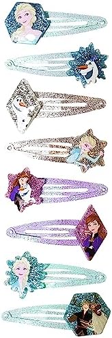 Disney Frozen Kids Hair Clips for Girls Snap Clips 8 Pack Multi Color Ages 3+ - Image 4