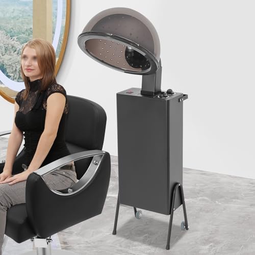Professional Standing Hair Dryer, 110V Salon Hooded Hair Treatment Machine, 1200W Freestanding Bonnet Hair Dryer Machine with Aautomatic Overheat Protection for Beauty Salon and Home Hair Care - Image 6