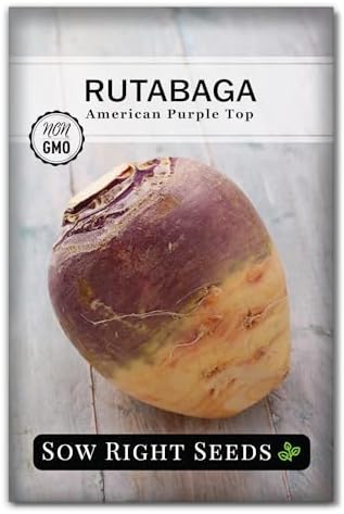 Sow Right Seeds - American Purple Top Rutabaga Seed for Planting Garden by SowRightSeeds