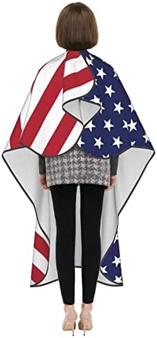 American Flag Barber Cape Hair Cutting Cape Patriotic USA Haircut Cape Hair Cape Apron Barber Supplies Salon Capes For Clients Men Women - Image 5