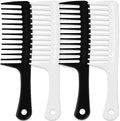 4PCS Wide Tooth Comb, Large Hair Detangling Comb for Curly, Wet, Long Hair by MODENGKONGJIAN