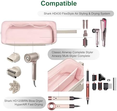 KarSyon Dyson Airwrap Travel Case for Hair Dryer Shark Flex Style - Image 6