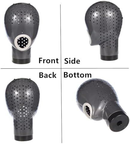HOMEGOAL Hair Dryer Wig Stand Holder Mannequin Head, Drying Wig From Inside to Outside, Quickly, Easily, For Lace Scalp Cap Net (Dark Grey) - Image 4