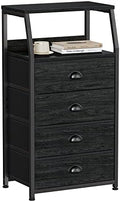 Furnulem Dorm Tall Nightstand, Small Dresser for Bedroom with Fabric Drawer by Furnulem