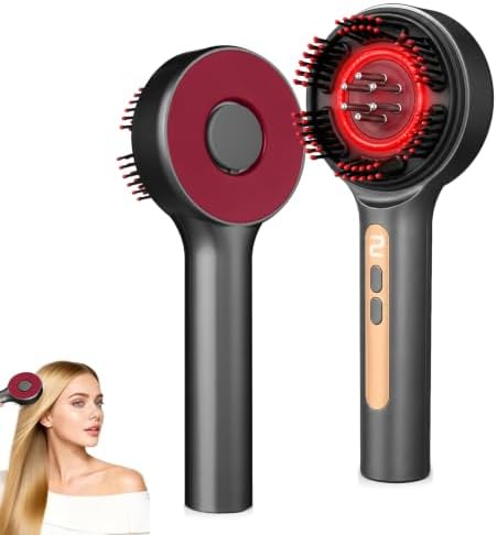 Electric Scalp Massager, Rechargeable 3-in-1 Hair Oil Applicator, IPX7 Waterproof Scalp Scrubber, Portable Head Massager Scalp Brush for Home & Travel (Grey) by Unknown