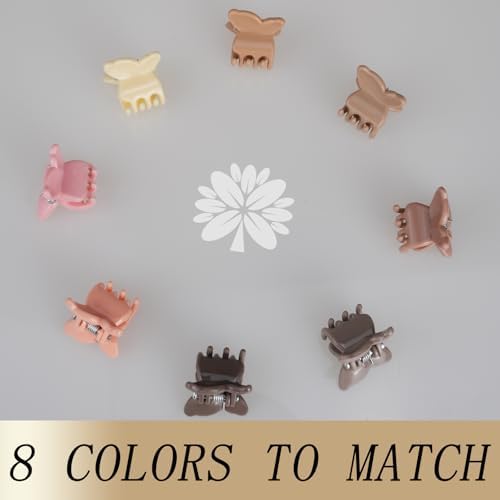 KANPRINCESS 50PCS Mini Butterfly Claw Clips Mini hair clips With Box Small Hair Clips For Women And Girls Gift Set(SET4) - Image 4