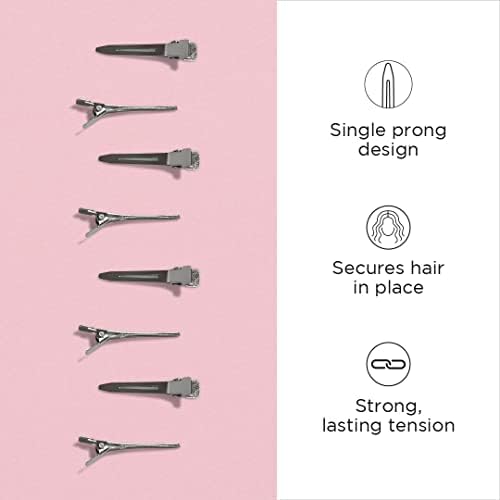 Diane Single Prong Hair Styling Clips for Pin Curls, Securing Rollers, Holding Hair in Place, Rust-Proof, 1.75 Inches, 80 Count Pack - Image 3