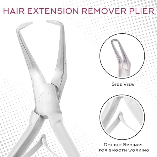 Professional Hair Extension Tools Kit, Microlink & Itip, Silver - Image 2