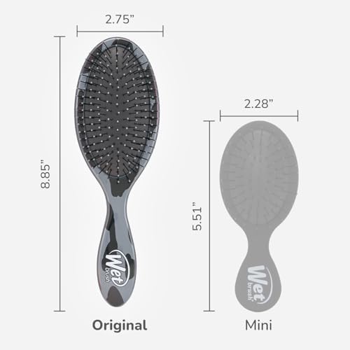 Wet Brush Original Detangler Hair Brush, Dark Gray Leopard (Safari), Ultra-Soft IntelliFlex Bristles, Detangling Bristles Glide Through Tangles (Wet & Dry Hair), Women & Men - Image 5