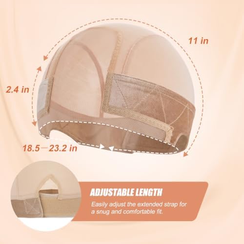 Riemann Lace Built in silicone Wig Grip Cap for Women1 PCS (Nude) - Image 4