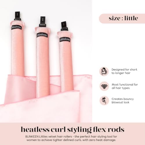 Little Heatless Hair Curler,Flexi Rods with Scarf for Blowout - Image 7