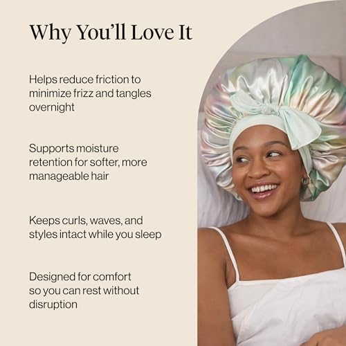 Kitsch XL Satin Bonnet for Sleeping - Aura - Image 5