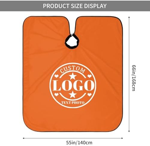 Custom Barber Cape Customized Haircut Capes Logo Text Photo Salon Hairdressing Apron for Home and Barbershop - Image 5