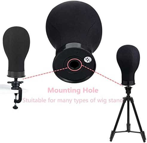 Wig Head 21Inch Canvas Block Head Wig Stand with Mannequin Head for Making Wigs Display Styling - Image 4