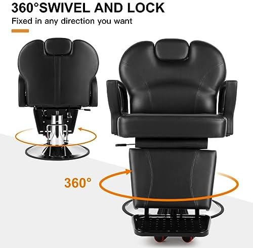 Artist hand Barber Chair Reclining Salon Chairs for Hair Stylist - Image 3