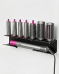 Dyson Airwrap Holder, Aluminum Alloy Dyson Airwrap Wall Mount with 7 Custom Slots&Cable Hook for Bathroom Salon Adhesive/Screw Black PTALSEAW by PTALSEAW-PortableDryerHolder