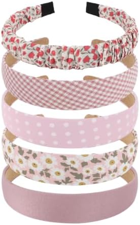 Cute Pink Coquette Floral Headbands Head Bands for Women Girls by Unknown