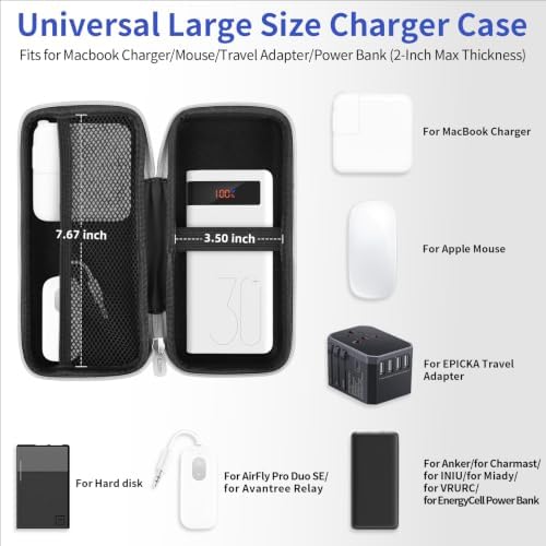 iMangoo Travel Essential Electronics Organizer Charger Case Carrying Pouch - Image 2