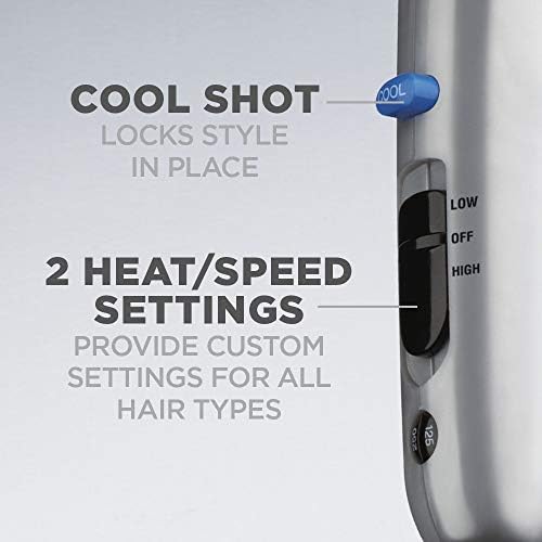 Conair 3-in-1 Styling Hair Dryer, 1875W Hair Dryer with 3 Attachments - Image 4