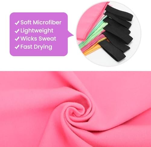 6 Pack Microfiber Gym Towel Quick Dry Lightweight Workout Gear for Men Women Sports Exercise Fitness Tennis Running Riding Hiking Camping Yoga Sweat Towels(6 Pack(Light)) - Image 3