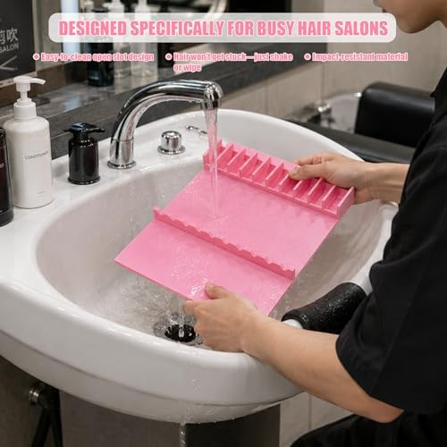 10-Slot Scissor Holder, Professional Salon Shear Holder Organizer for Barbers and Stylists, Space-Saving Desktop or Drawer Storage Rack for Hair Shears up to 9 Inches - Image 5