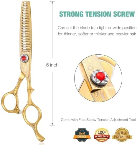 JASON Hair Thinning Scissors Shears - 6" 30 Teeth Blending Professional - Image 4