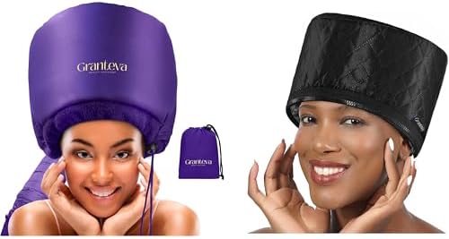 High-Power Hair Steamer Cap for Natural Hair – Deep Conditioning, Easy to Use, Adjustable Heat & Timer, at-Home Salon Treatment for Black Hair Care, Moisture & Repair Treatment for Healthy Hair by GRANTEVA