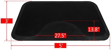 Anti Fatigue Mat for Hair Stylist 5′x3′, Barber Mat Anti Fatigue for Salon Chair Barber Stations Hairdressing Equipment (1/2 inch Square) - Image 4