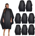 Black Professional Barber Cape Waterproof Hair Salon Cape with Metal Snap Closure Hair Cutting Cape by BSFHH