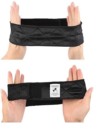 YANTAISIYU 2 Pieces Wig Grip Headband Non-slip Scarf Adjustable Wig Grip Band for Women Wigs (Black) - Image 4