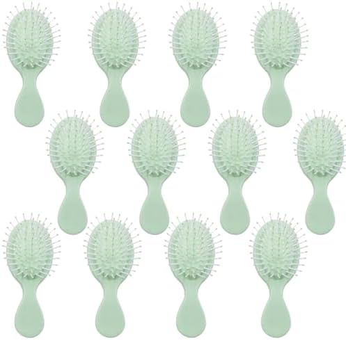12 Pack Mini Hair Brush Bulk, Travel Hair Brush for All Hair Types by AESPAKO
