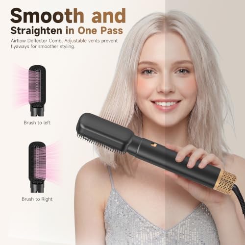 Ukliss Blow Dryer Brush,5 in 1 Hair Dryer Brush Upgrade Hot Air Brush - Image 4
