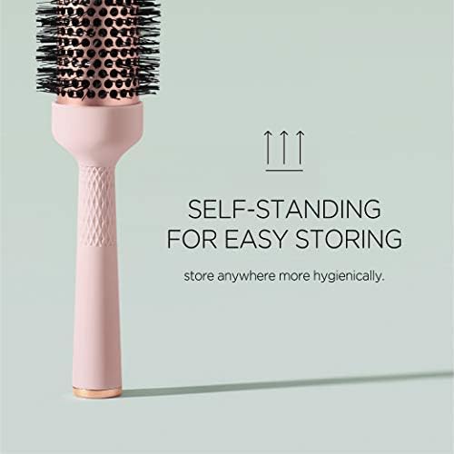 Magic Curling Round Brush(1.7 Inch), Non-electronic, Self-Standing Round Quick Styling Brush, Great Blowout, Ceramic Coated/Ionic Thermal Barrel, Blowout Volume, Wave Styler - Image 5