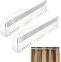 NBEADS 2 Sets Hair Extension Holder, Acrylic Hair Extensions Stand Organizer Hair Hanger Tool for Washing, Coloring, Styling, Blow-Drying of Weft, Clip-In, Clear, 9.9x3.5x2 Inch by NBEADS