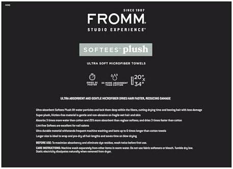 Fromm Softees Plush Microfiber Salon Hair Towels - Ultra Soft Fast Drying Towel for Hair, Hands, Face – Use at Home, Salon, Spa, Barber – 20" x 34" - Extra Durable and Absorbent - Sage Green, 6 Count - Image 6
