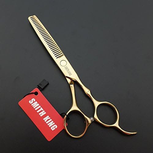 6.0 Inches Professional hair cutting thinning scissors set with razor (Gold) - Image 7
